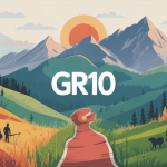 illustration vue d ensemble etape du gr10 pyrénées
