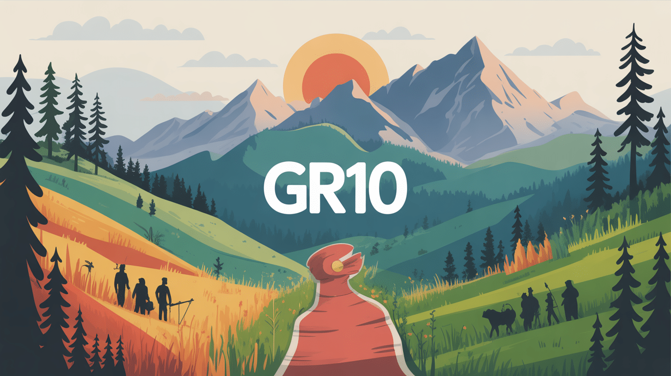 illustration vue d ensemble etape du gr10 pyrénées