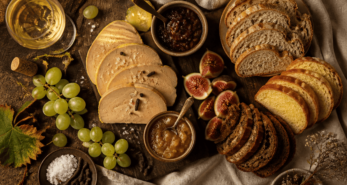 avec quoi servir le foie gras sur table festive