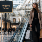 jeune femme shopping centre commercial region parisienne