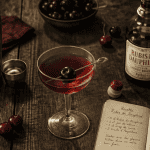 Cherry brandy liqueur cocktail cerises