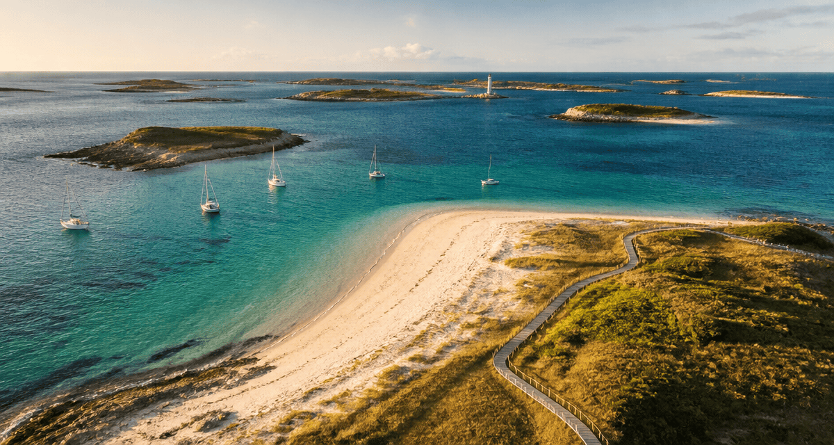 glenan islands plage sable blanc et voiliers