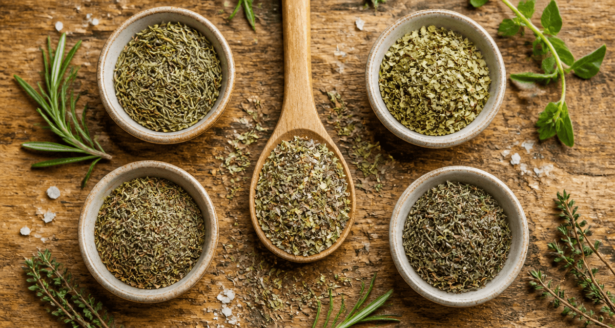 herbes de provence bols céramique mélange