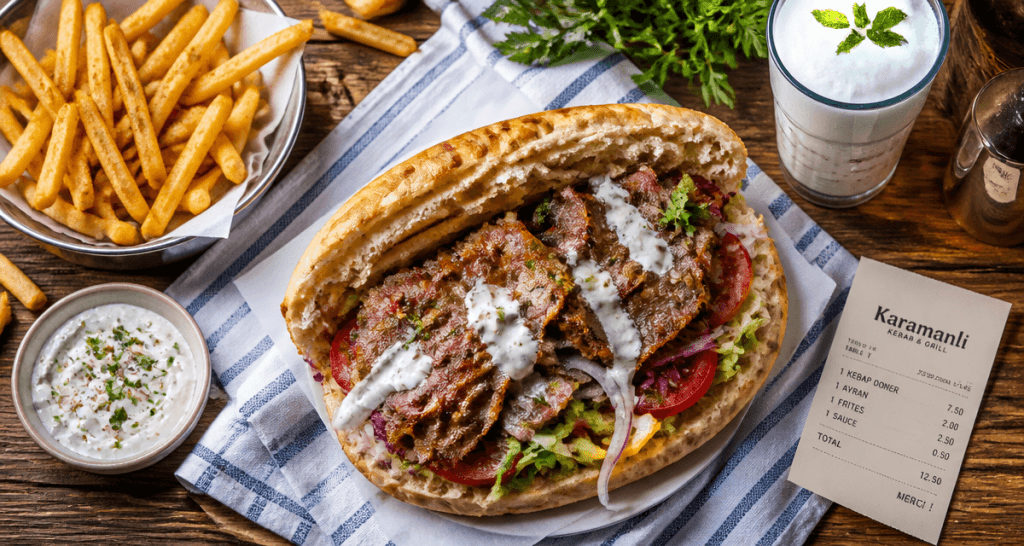 kebab karamanli lyon sandwich et frites