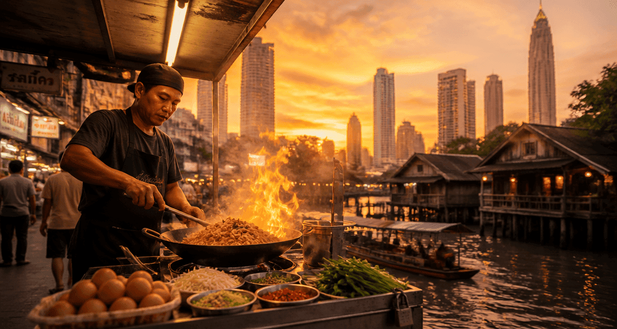meilleur endroit thailande rue bangkok pad thai
