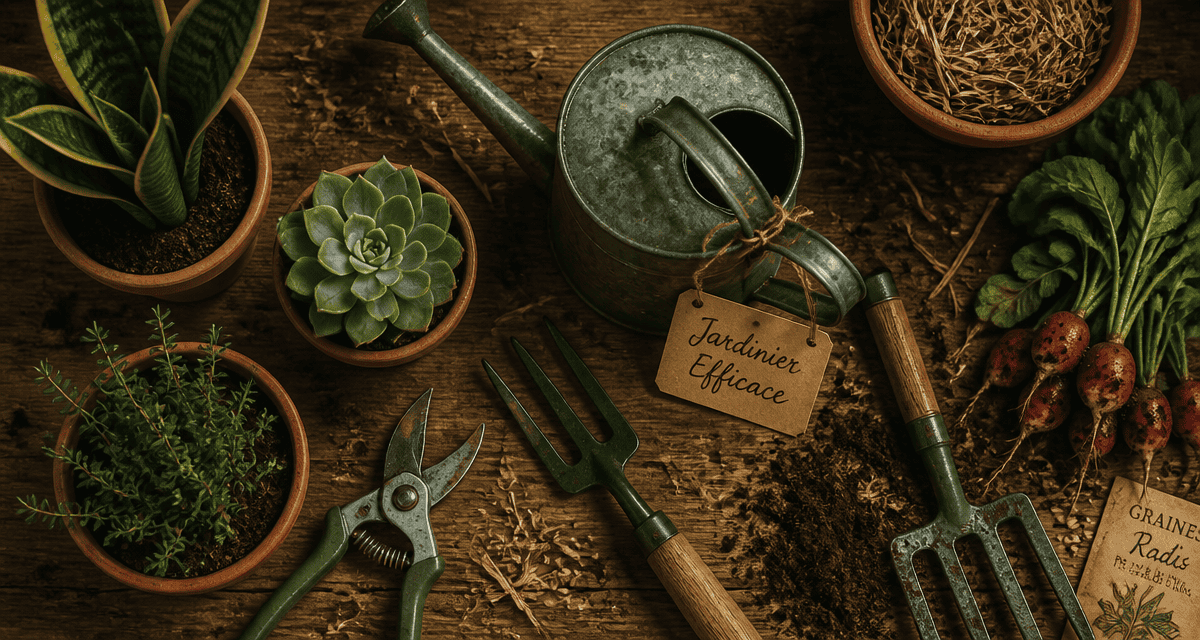 outils jardinier facile pour potager