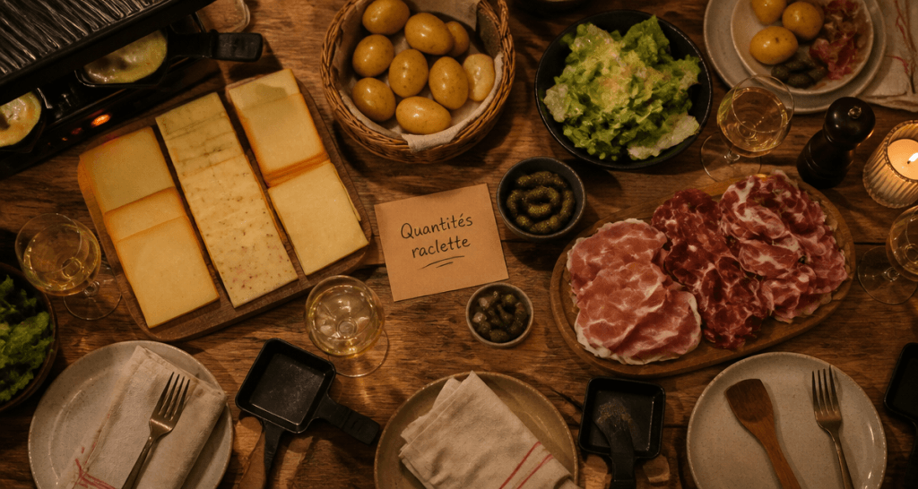 plateau fromage a raclette par personne table conviviale