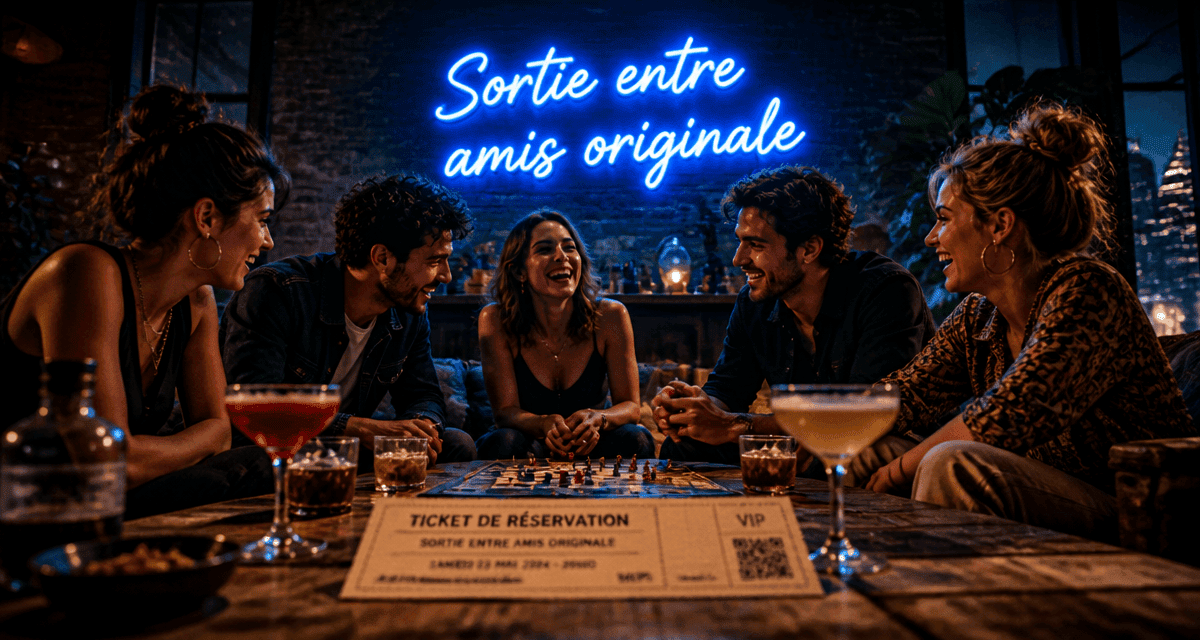 sortie entre amis originale loft urbain jeux cocktails