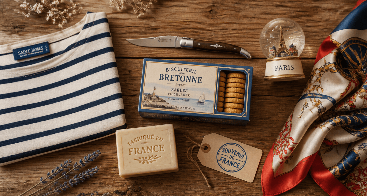 souvenir france artisanat authentique sur table