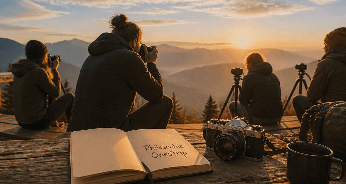 vlog voyage onestrip groupe photo montagne