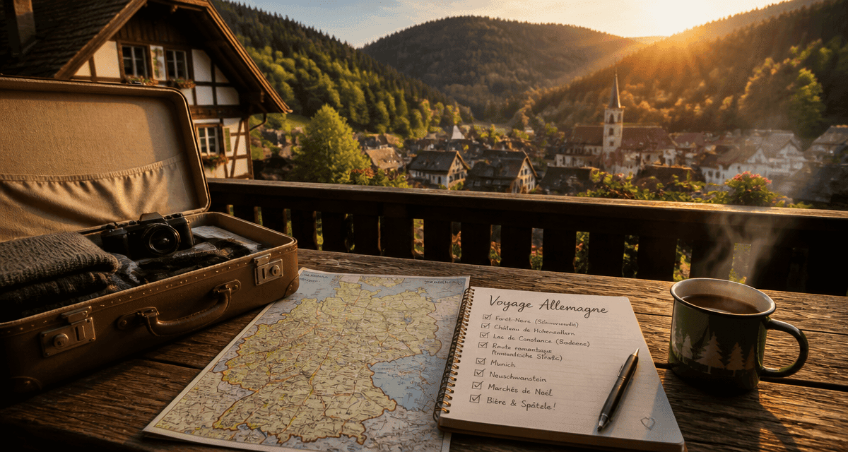vue chalet Forêt-Noire valise checklist allemagnevoyage.com