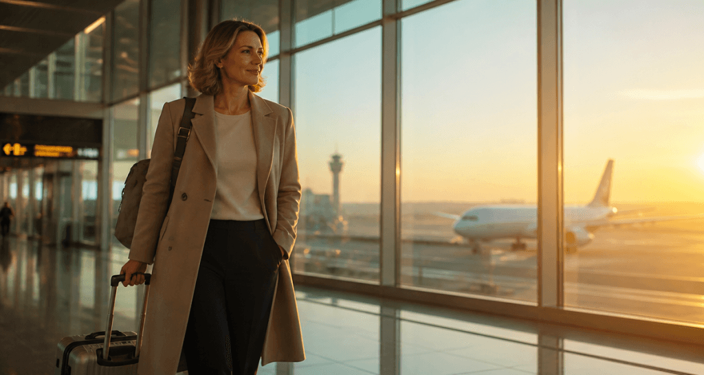 voyager seule femme 50 ans aéroport