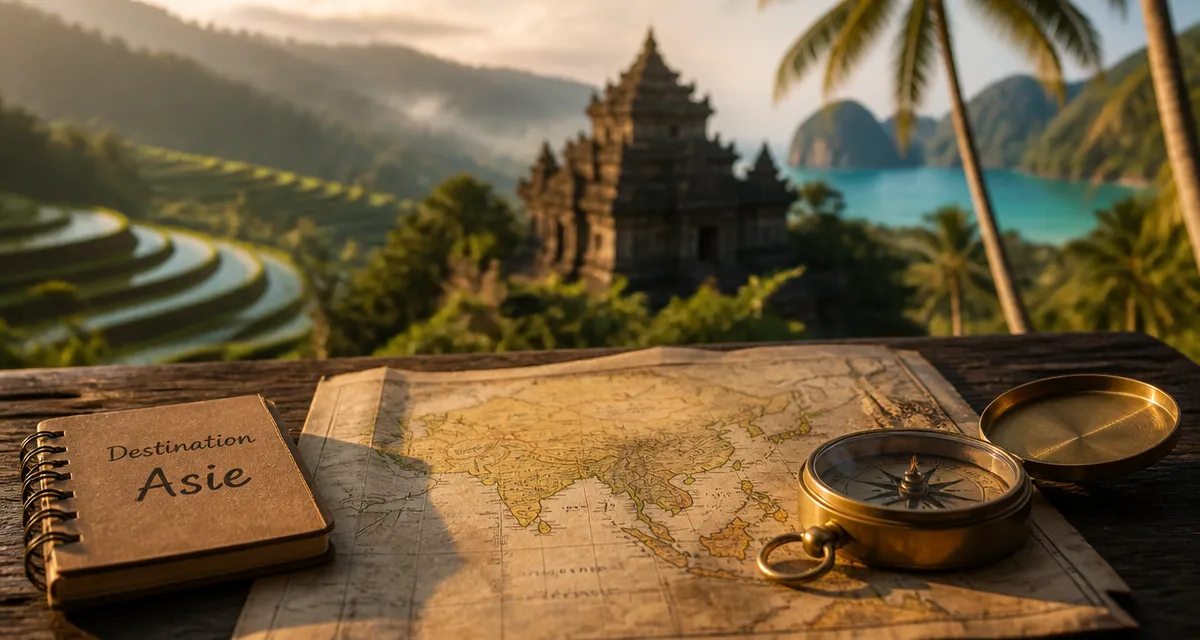 Destination Asie : carte et boussole pour choisir un itinéraire