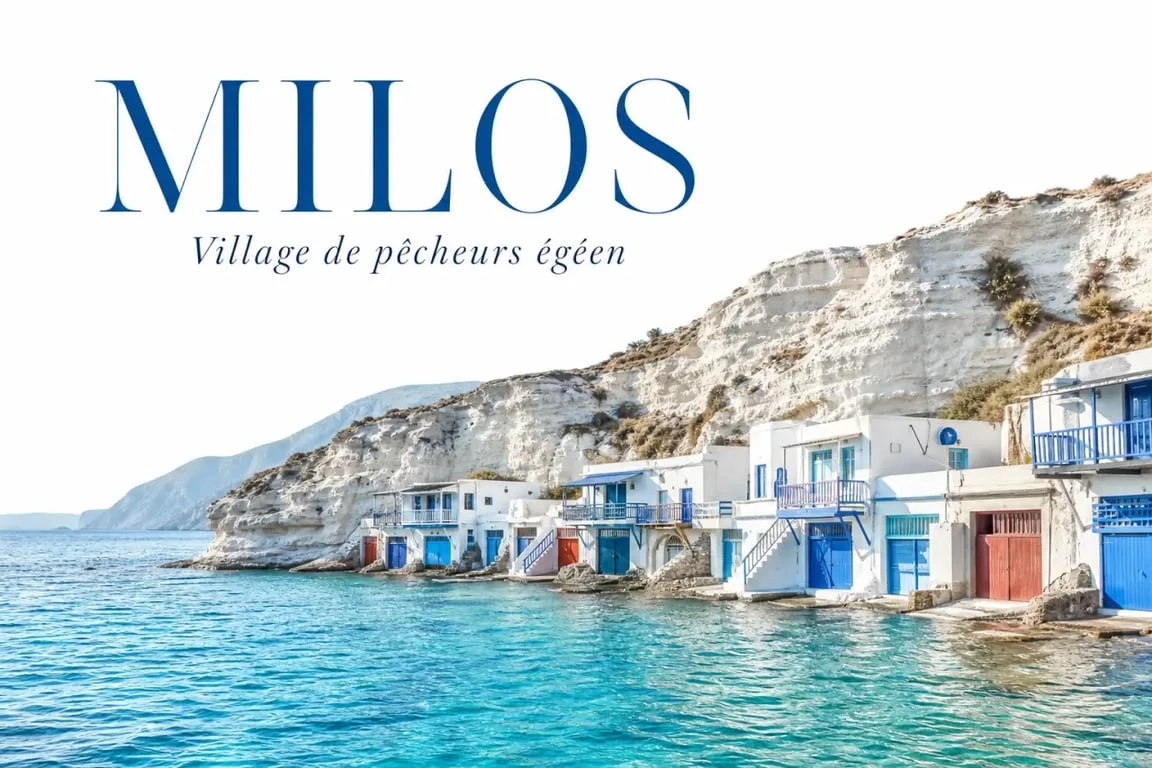 Paysage authentique de Milos, une des meilleures destinations med pour un voyage loin du tourisme de masse.