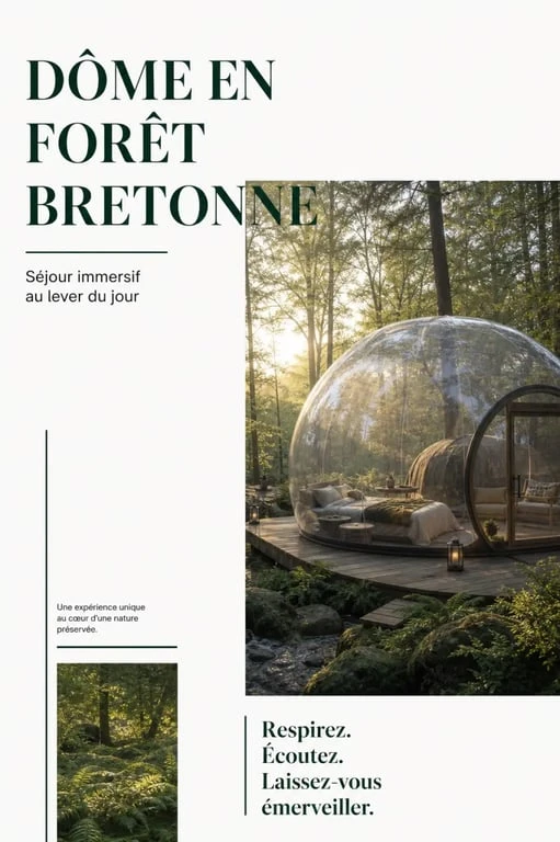 Week-end insolite en Bretagne : nuit dans une bulle transparente en pleine nature