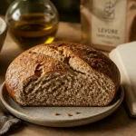 Gluten aliments a eviter : pain sans gluten sur table bois clair