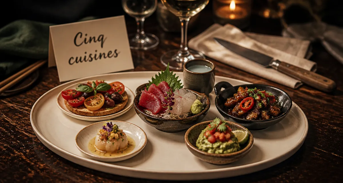 Les 5 grandes cuisines du monde : cinq traditions culinaires