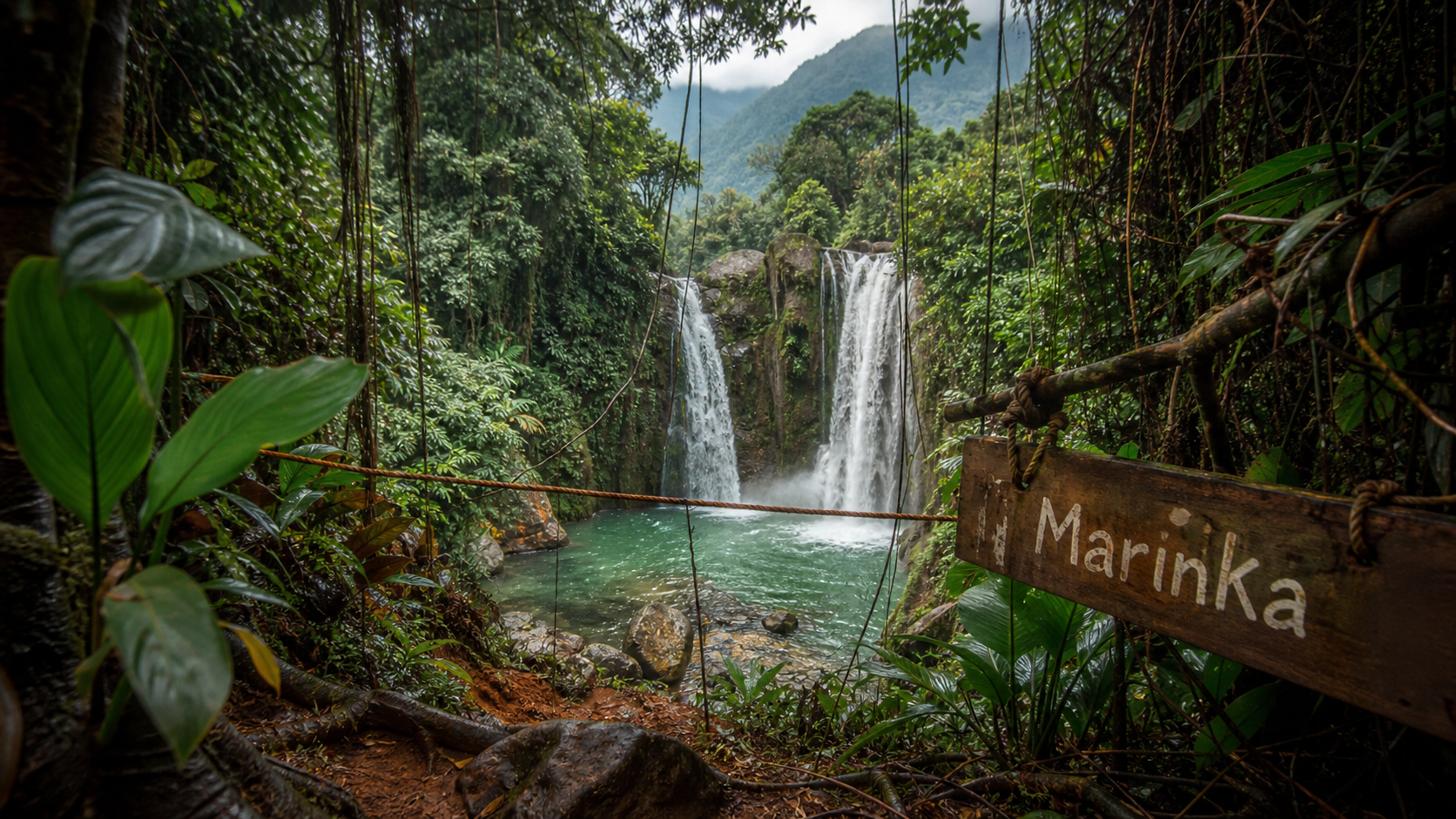 Cascade près de Minca Colombie, Sierra Nevada, jungle verte