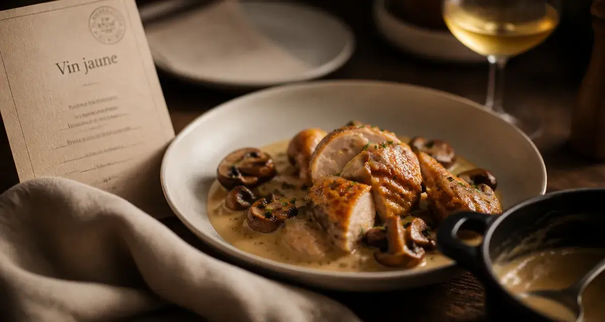 Recette poularde au vin jaune Cyril Lignac : sauce onctueuse