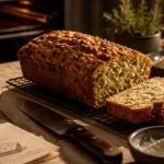 Recette salé de cake aux olives et jambon, tranche