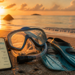 snorkel report masque tuba palmes météo plage
