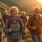 voyages organisés pour personnes seules 60 ans groupe seniors au bord d’un lac