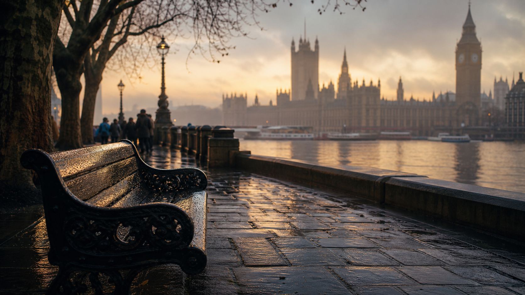 Que faire à Londres : vue sur Westminster depuis la South Bank