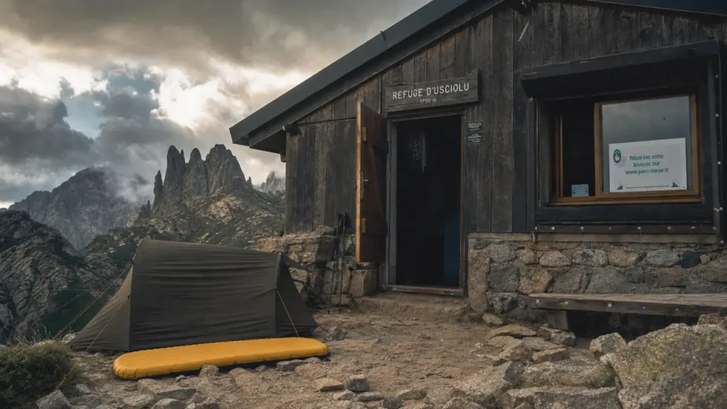 Refuge d'Usciolu GR20 : tente, accès et réservation