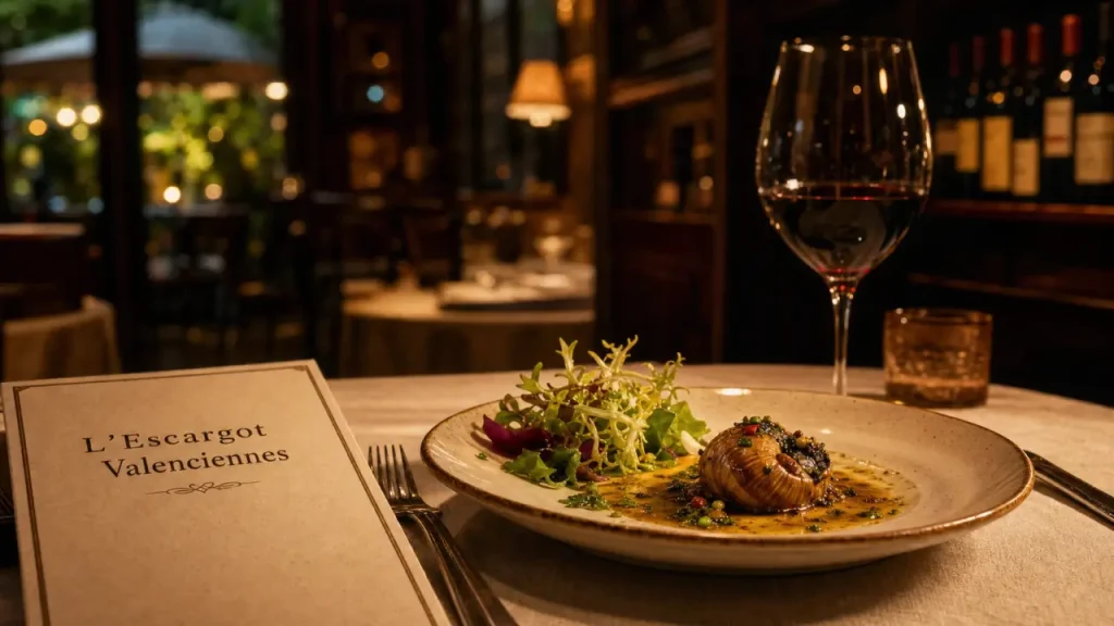Restaurant L’Escargot à Valenciennes et Aix-en-Provence : carte, vins et repères pour choisir la bonne adresse