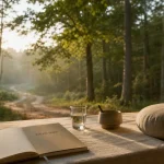 Retraite spirituelle non religieuse : carnet et coussin de méditation