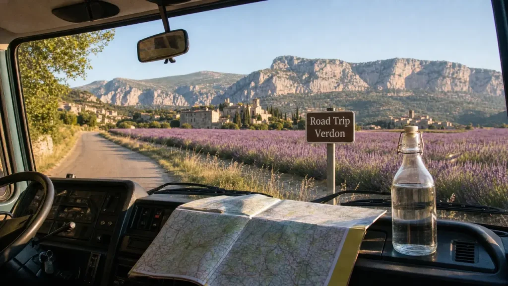 Road trip en France: van en Provence, route vers le Verdon, champs de lavande