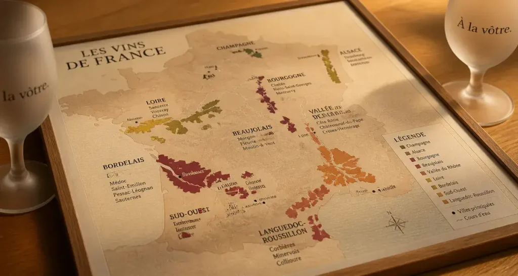 13 régions viticoles, 3 niveaux de détail : choisir la bonne carte de France des vins