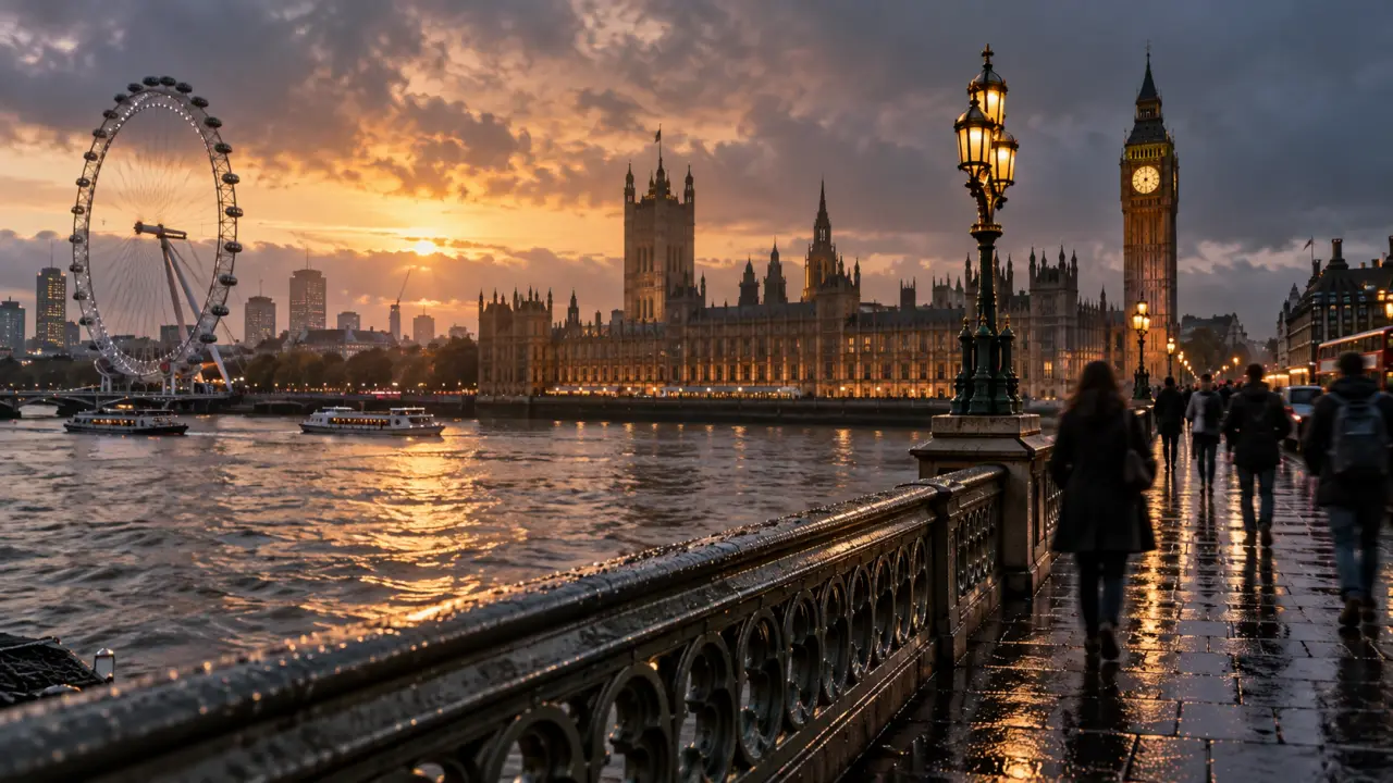 Que faire à Londres en 3 jours : vue sur Westminster et Big Ben au bord de la Tamise