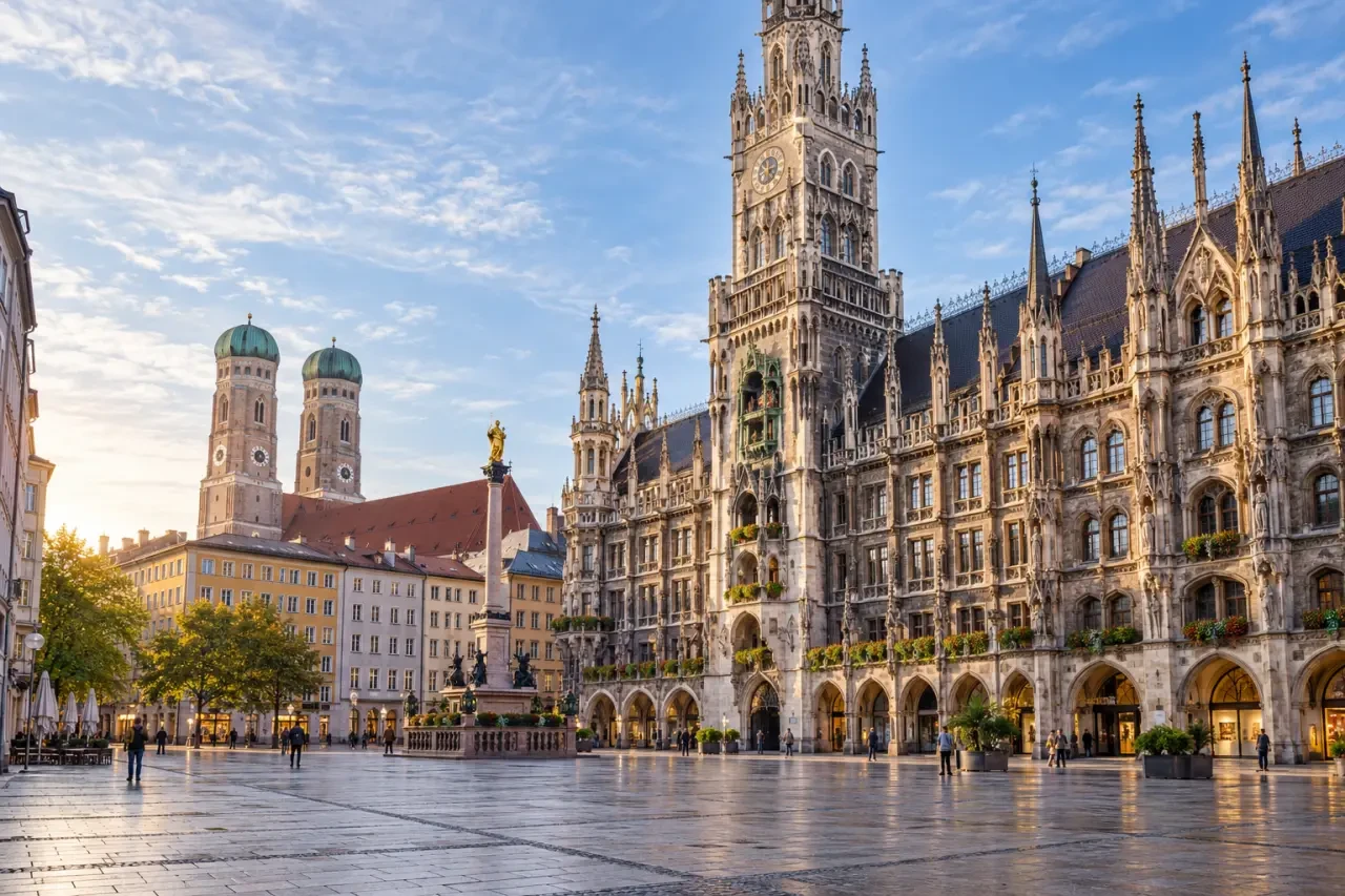 Visite Munich 3 jours : Marienplatz et le Neues Rathaus dans la vieille ville